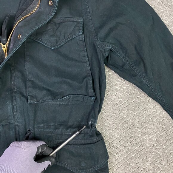 Ralph Lauren Denim & Supply Field Jacket Men's Medium Black M65 Military Combat - Picture 5 of 15